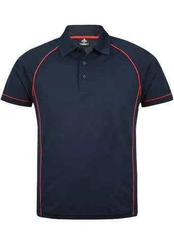 Aussie Pacific Men's Endeavour Work Polo Shirt 1310 Casual Wear Aussie Pacific Navy/Red S